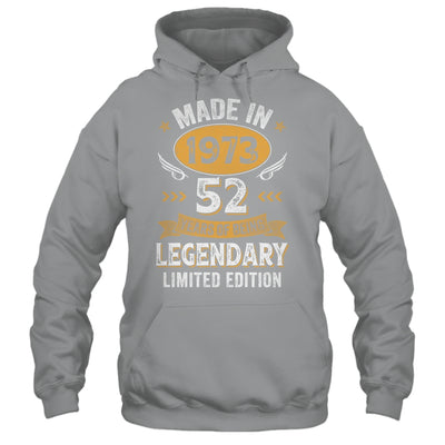 Vintage Made In 1973 52 Years Old 52nd Birthday Men Women Shirt & Hoodie | teecentury