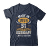 Vintage Made In 1974 51 Years Old 51st Birthday Men Women Shirt & Hoodie | teecentury