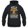 Vintage Made In 1974 51 Years Old 51st Birthday Men Women Shirt & Hoodie | teecentury