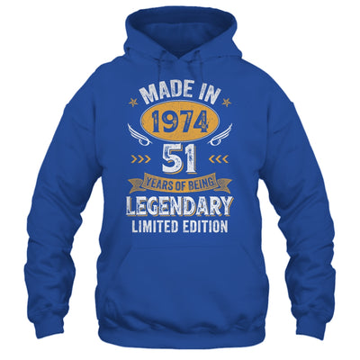 Vintage Made In 1974 51 Years Old 51st Birthday Men Women Shirt & Hoodie | teecentury