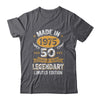 Vintage Made In 1975 50 Years Old 50th Birthday Men Women Shirt & Hoodie | teecentury