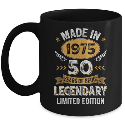Vintage Made In 1975 50 Years Old 50th Birthday Men Women Mug | teecentury