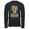 Vintage Made In 1977 48 Years Old 48th Birthday Men Women Shirt & Hoodie | teecentury