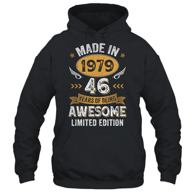 Vintage Made In 1979 46 Years Old 46th Birthday Men Women Shirt & Hoodie | teecentury