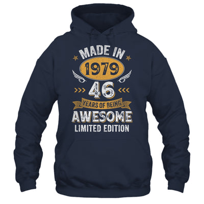 Vintage Made In 1979 46 Years Old 46th Birthday Men Women Shirt & Hoodie | teecentury