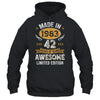 Vintage Made In 1983 42 Years Old 42nd Birthday Men Women Shirt & Hoodie | teecentury