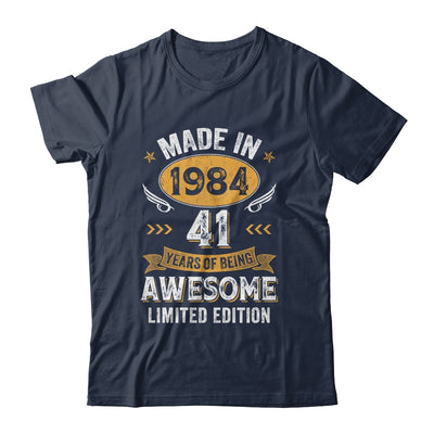 Vintage Made In 1984 41 Years Old 41st Birthday Men Women Shirt & Hoodie | teecentury