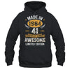 Vintage Made In 1984 41 Years Old 41st Birthday Men Women Shirt & Hoodie | teecentury