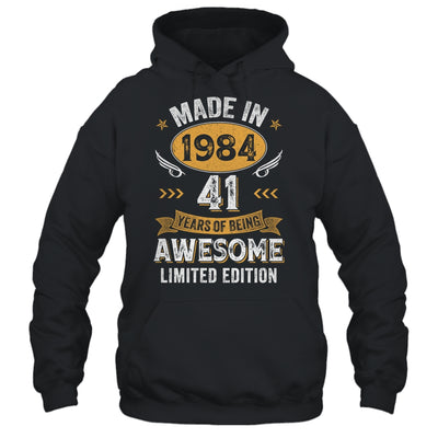Vintage Made In 1984 41 Years Old 41st Birthday Men Women Shirt & Hoodie | teecentury