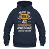 Vintage Made In 1984 41 Years Old 41st Birthday Men Women Shirt & Hoodie | teecentury