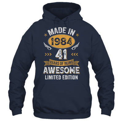 Vintage Made In 1984 41 Years Old 41st Birthday Men Women Shirt & Hoodie | teecentury