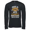 Vintage Made In 1985 40 Years Old 40th Birthday Men Women Shirt & Hoodie | teecentury