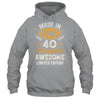 Vintage Made In 1985 40 Years Old 40th Birthday Men Women Shirt & Hoodie | teecentury