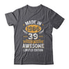 Vintage Made In 1986 39 Years Old 39th Birthday Men Women Shirt & Hoodie | teecentury