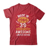Vintage Made In 1986 39 Years Old 39th Birthday Men Women Shirt & Hoodie | teecentury