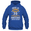 Vintage Made In 1986 39 Years Old 39th Birthday Men Women Shirt & Hoodie | teecentury