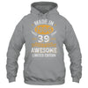Vintage Made In 1986 39 Years Old 39th Birthday Men Women Shirt & Hoodie | teecentury