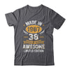 Vintage Made In 1987 38 Years Old 38th Birthday Men Women Shirt & Hoodie | teecentury