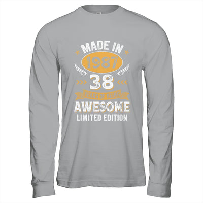 Vintage Made In 1987 38 Years Old 38th Birthday Men Women Shirt & Hoodie | teecentury
