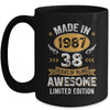 Vintage Made In 1987 38 Years Old 38th Birthday Men Women Mug | teecentury
