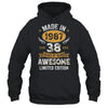 Vintage Made In 1987 38 Years Old 38th Birthday Men Women Shirt & Hoodie | teecentury