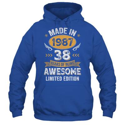 Vintage Made In 1987 38 Years Old 38th Birthday Men Women Shirt & Hoodie | teecentury
