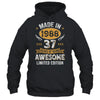 Vintage Made In 1988 37 Years Old 37th Birthday Men Women Shirt & Hoodie | teecentury