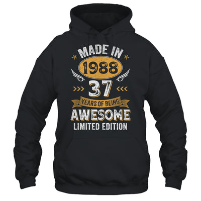 Vintage Made In 1988 37 Years Old 37th Birthday Men Women Shirt & Hoodie | teecentury