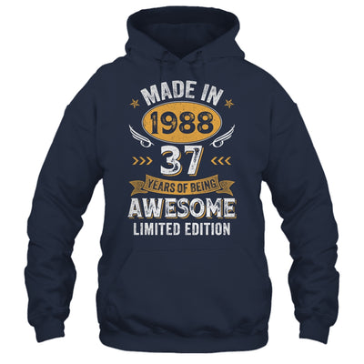 Vintage Made In 1988 37 Years Old 37th Birthday Men Women Shirt & Hoodie | teecentury