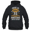 Vintage Made In 1990 35 Years Old 35th Birthday Men Women Shirt & Hoodie | teecentury