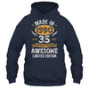 Vintage Made In 1990 35 Years Old 35th Birthday Men Women Shirt & Hoodie | teecentury