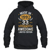 Vintage Made In 1992 33 Years Old 33rd Birthday Men Women Shirt & Hoodie | teecentury