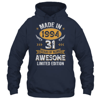Vintage Made In 1994 31 Years Old 31st Birthday Men Women Shirt & Hoodie | teecentury