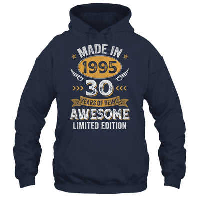 Vintage Made In 1995 30 Years Old 30th Birthday Men Women Shirt & Hoodie | teecentury