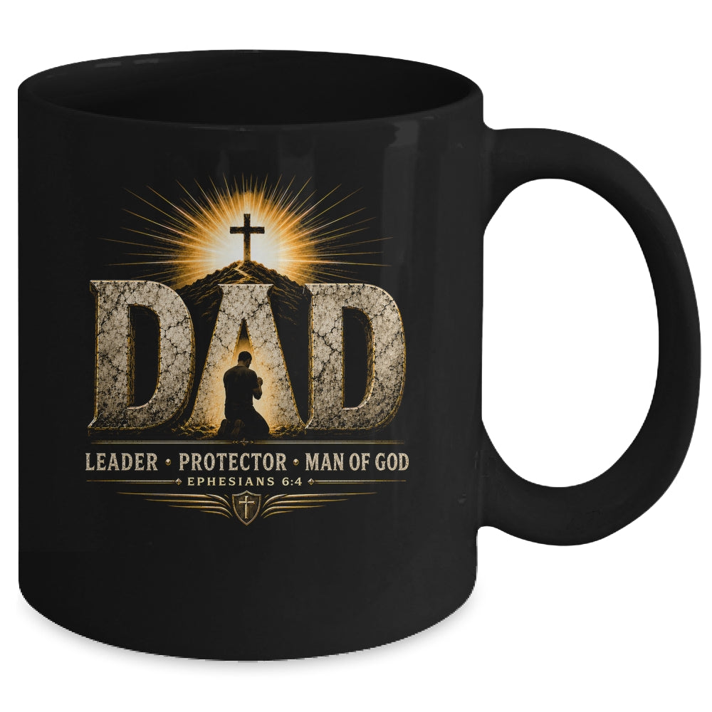 Vintage Man Of God Husband Dad Christian Dad Father'S Day Mug | teecentury