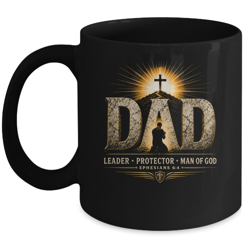Vintage Man Of God Husband Dad Christian Dad Father'S Day Mug | teecentury