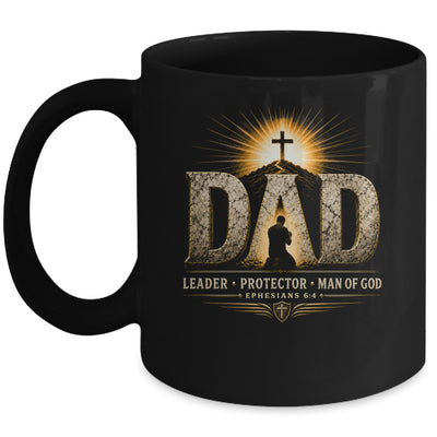 Vintage Man Of God Husband Dad Christian Dad Father'S Day Mug | teecentury