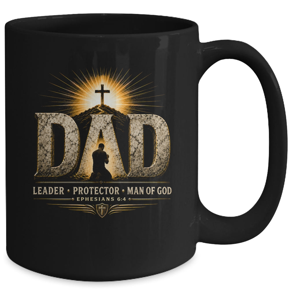 Vintage Man Of God Husband Dad Christian Dad Father'S Day Mug | teecentury