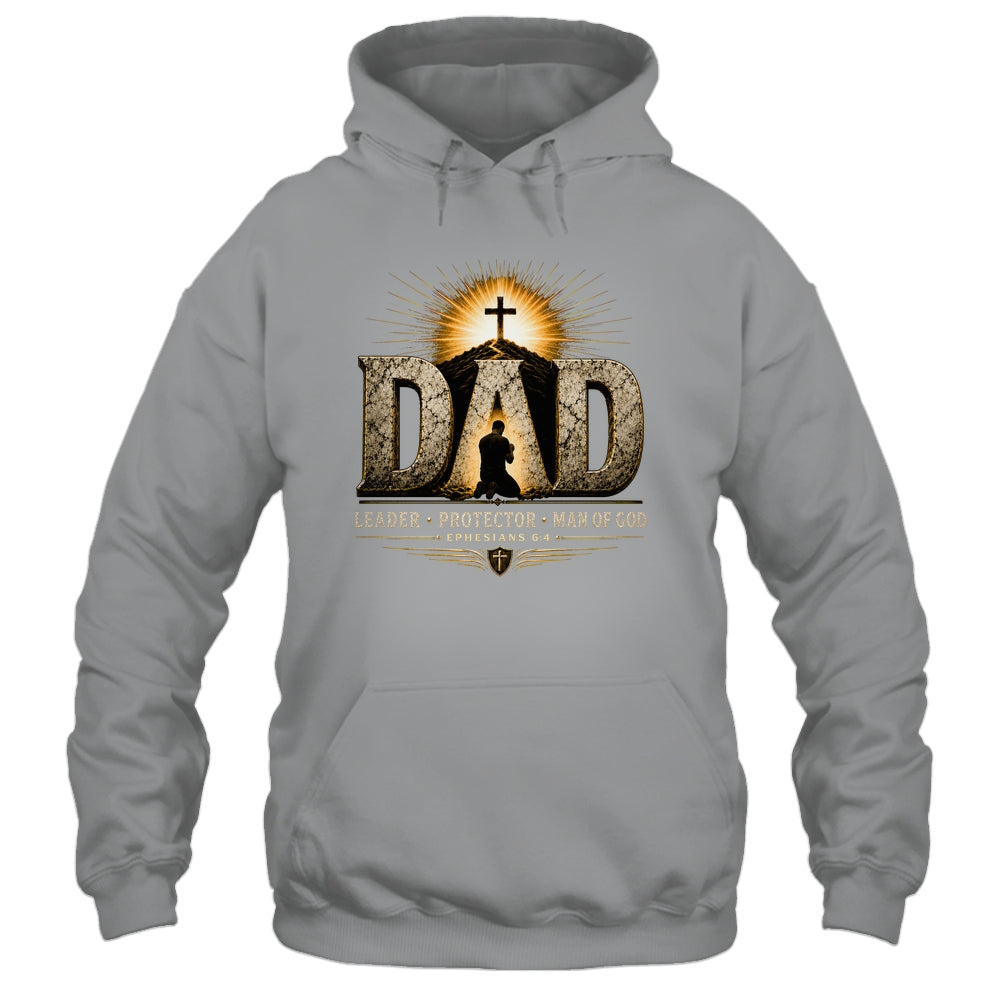 Vintage Man Of God Husband Dad Christian Dad Father'S Day Shirt & Hoodie | teecentury