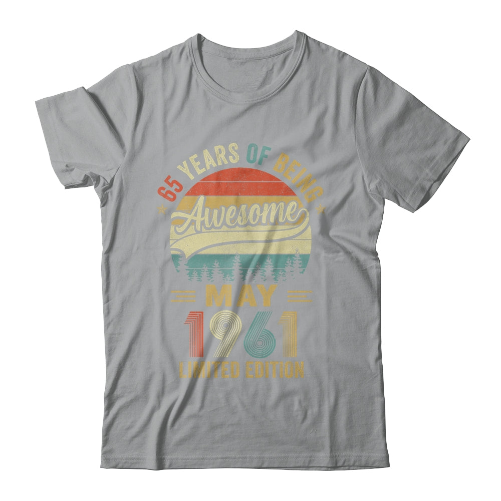 Vintage May 1961 65 Years Old 65th Birthday Men Women Shirt & Hoodie | teecentury
