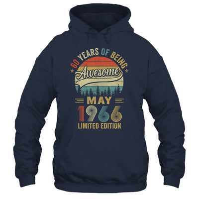 Vintage May 1966 60 Years Old 60th Birthday Men Women Shirt & Hoodie | teecentury