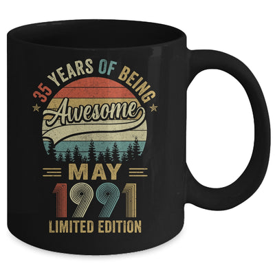 Vintage May 1991 35 Years Old 35th Birthday Men Women Mug | teecentury
