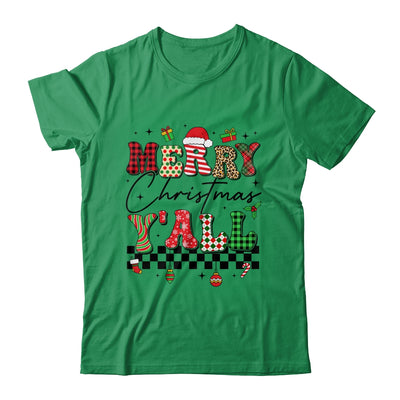 Vintage Merry Christmas Y'all Retro Christmas Women Girls Shirt & Sweatshirt | teecentury