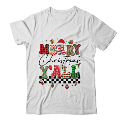 Vintage Merry Christmas Y'all Retro Christmas Women Girls Shirt & Sweatshirt | teecentury