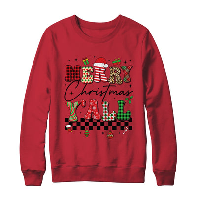 Vintage Merry Christmas Y'all Retro Christmas Women Girls Shirt & Sweatshirt | teecentury
