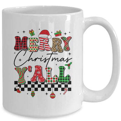 Vintage Merry Christmas Y'all Retro Christmas Women Girls Mug | teecentury