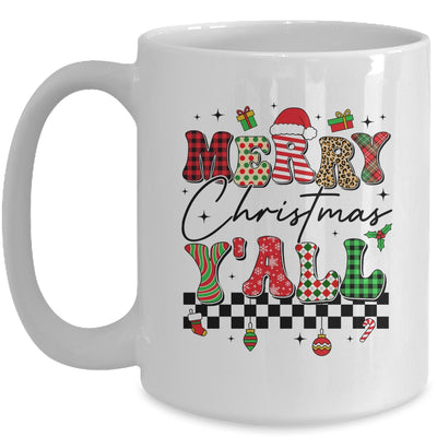 Vintage Merry Christmas Y'all Retro Christmas Women Girls Mug | teecentury