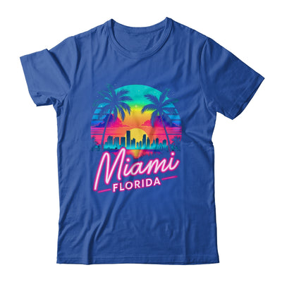 Vintage Miami Beach Retro City Florida Vacation Sunset Shirt & Tank Top | teecentury