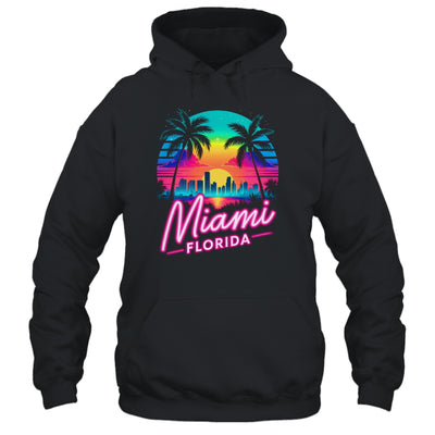 Vintage Miami Beach Retro City Florida Vacation Sunset Shirt & Tank Top | teecentury