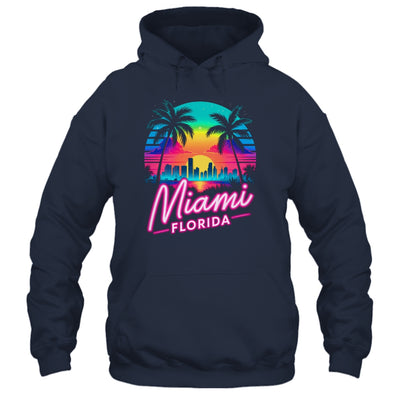 Vintage Miami Beach Retro City Florida Vacation Sunset Shirt & Tank Top | teecentury